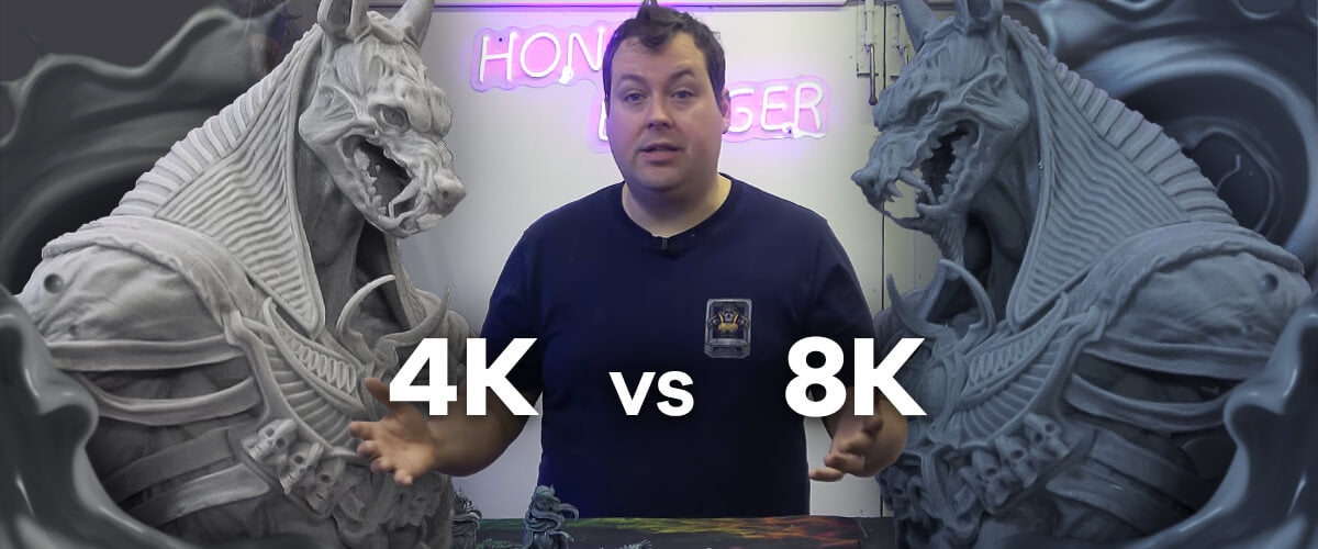 Comparing 8K vs 4K resin