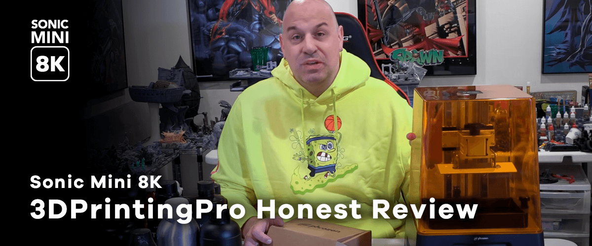 Greg from 3DPrinting Pro Reviewing Sonic Mini 8K