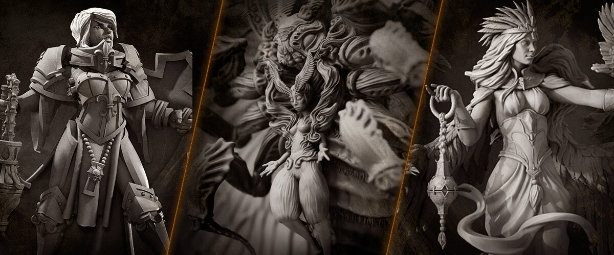 3D Printed Tabletop Female Warriors You Don’t Want to Miss