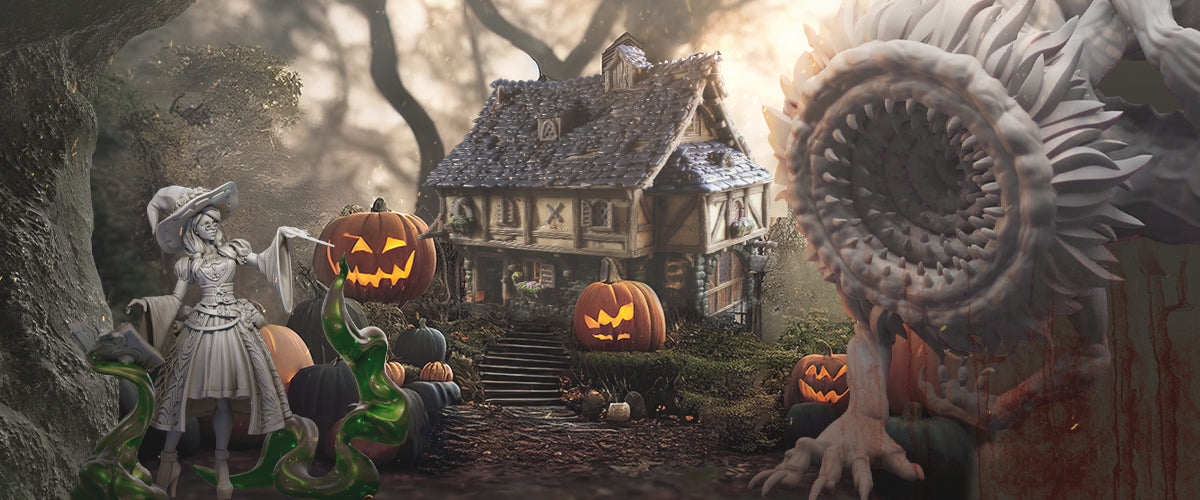 Halloween 3D models decoration ideas