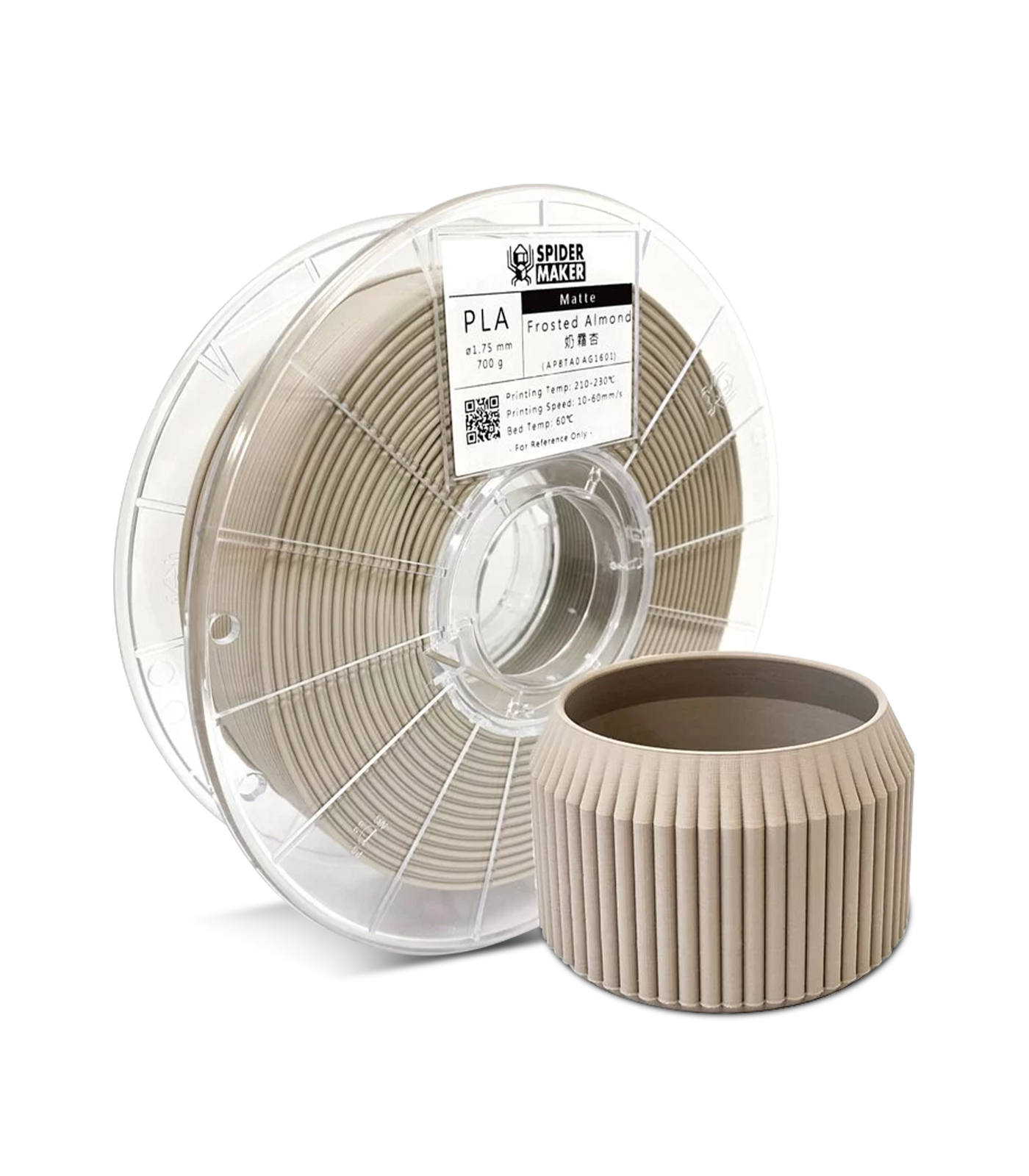 SpiderMaker 3D Matte PLA Filament