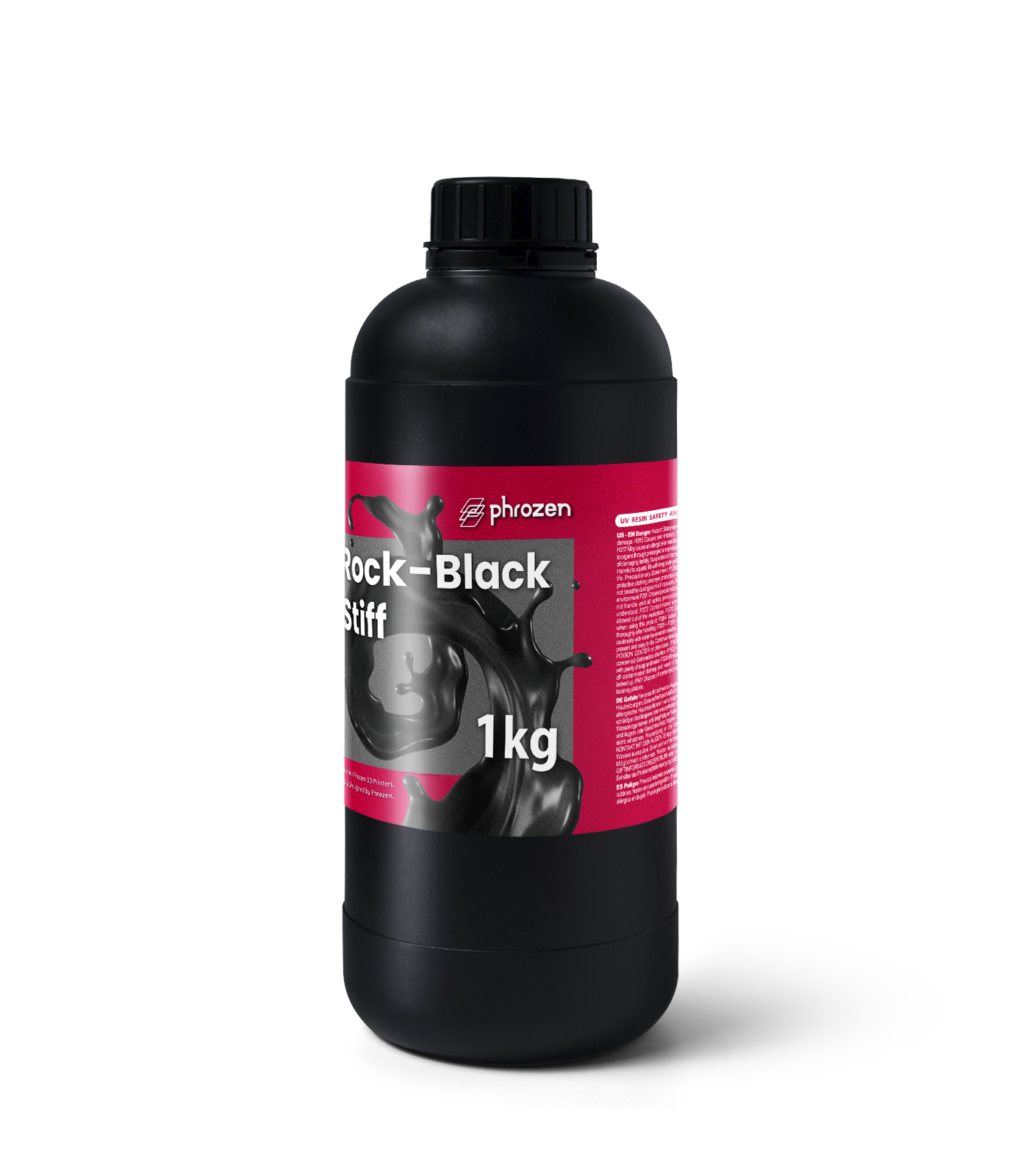 Phrozen Rock-Black 硬い 3D プリント樹脂 - エンジニアリング用の 3D プリント部品の作成に最適