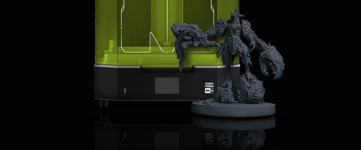 The Best 3D Printer for Miniatures: Meet The Sonic Mega 8K S