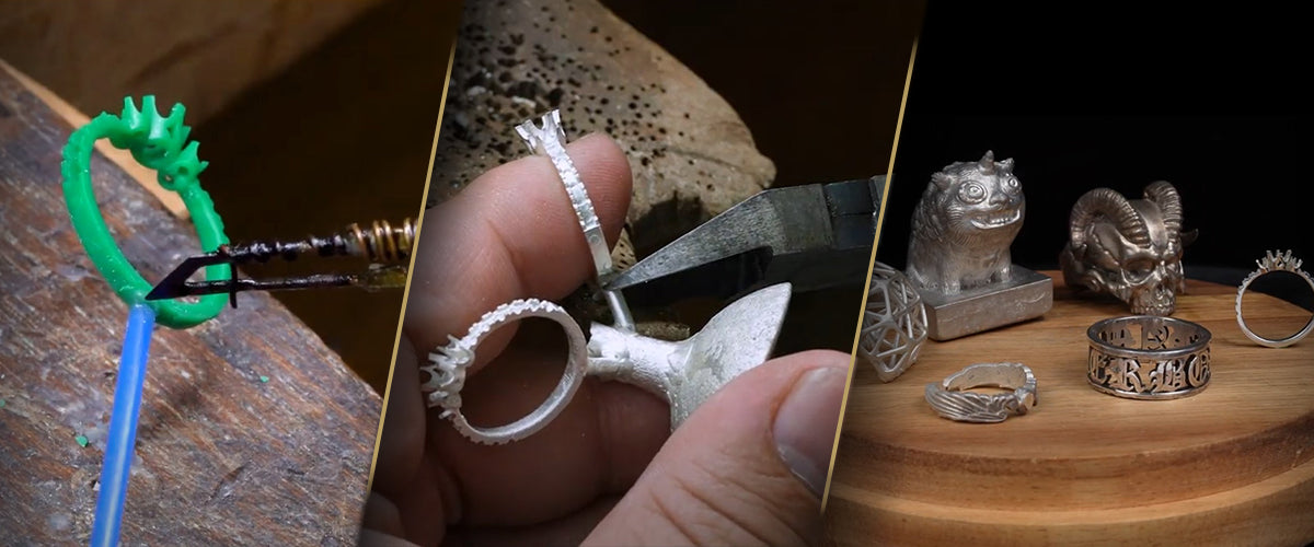 Jewelry 3D Printing: From Resin to Metal With Metal Casting