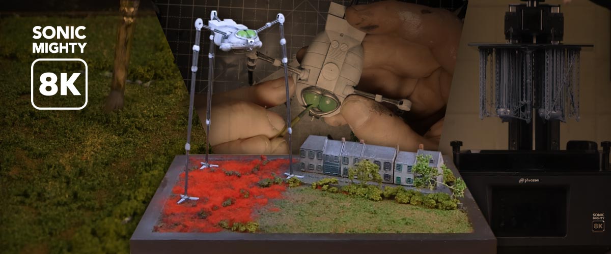 The War of the World 3D Printed Miniature Diorama