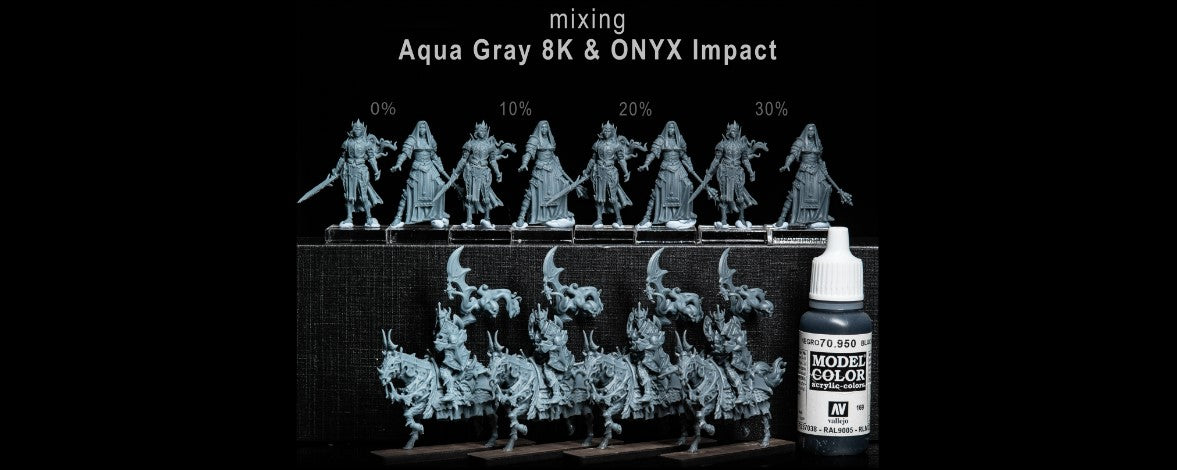 Models printed with Aqua-Gray 8K and ONYX Impact Plus