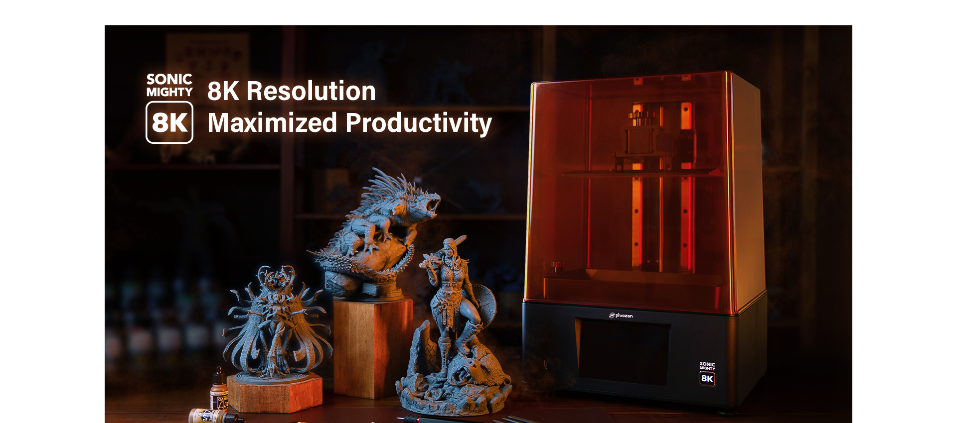 Sonic Mighty 8K | Phrozen Technology: Resin 3D Printer Sonic Mighty 8K | Phrozen Technology: Resin 3D Printer