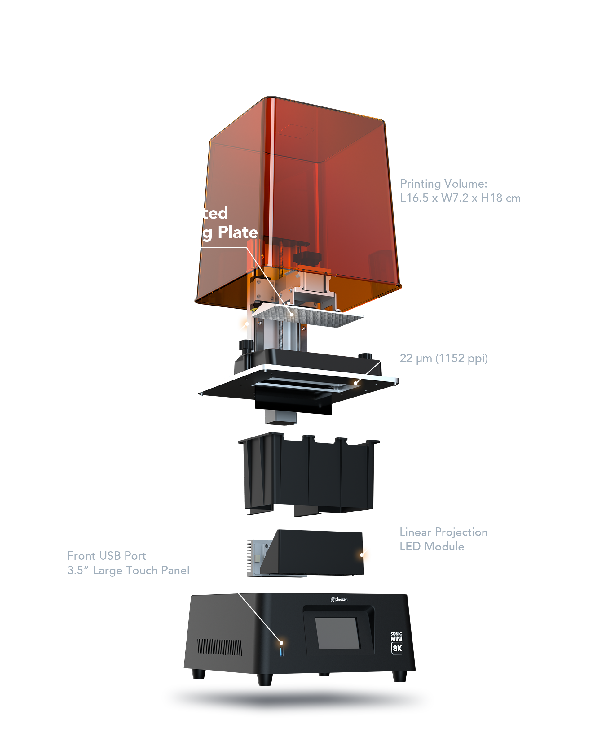 Sonic Mini 8K | Phrozen Technology: Resin 3D Printer Sonic Mini 8K | Phrozen Technology: Resin 3D Printer