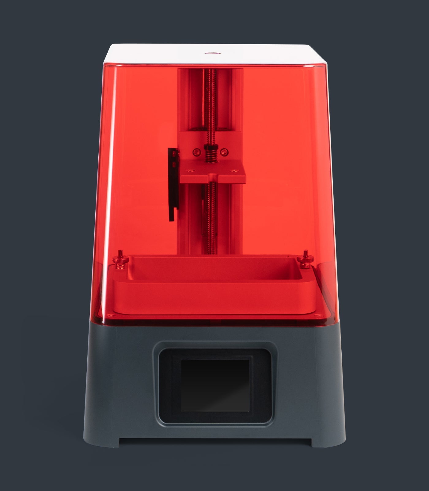 The front view of Sonic Mini. Its compact size makes it a perfect 3D printer for home use.