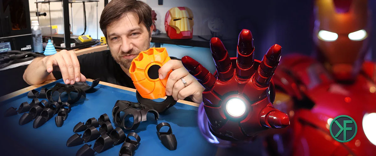 Kersey Fabrications Build Iron Man Gauntlets With 3D Printing