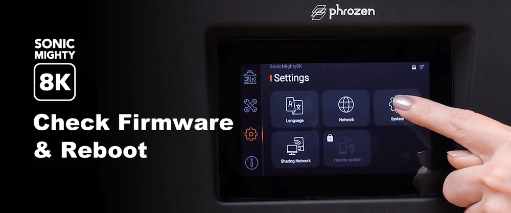 Phrozen Technology | Sonic Mighty 8K : Checking Firmware & How to