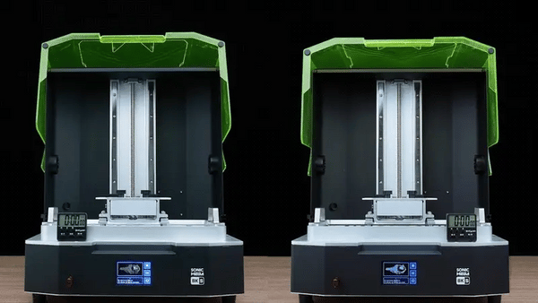 A picture showing the Speed Plus Resin speeding up 3D prints