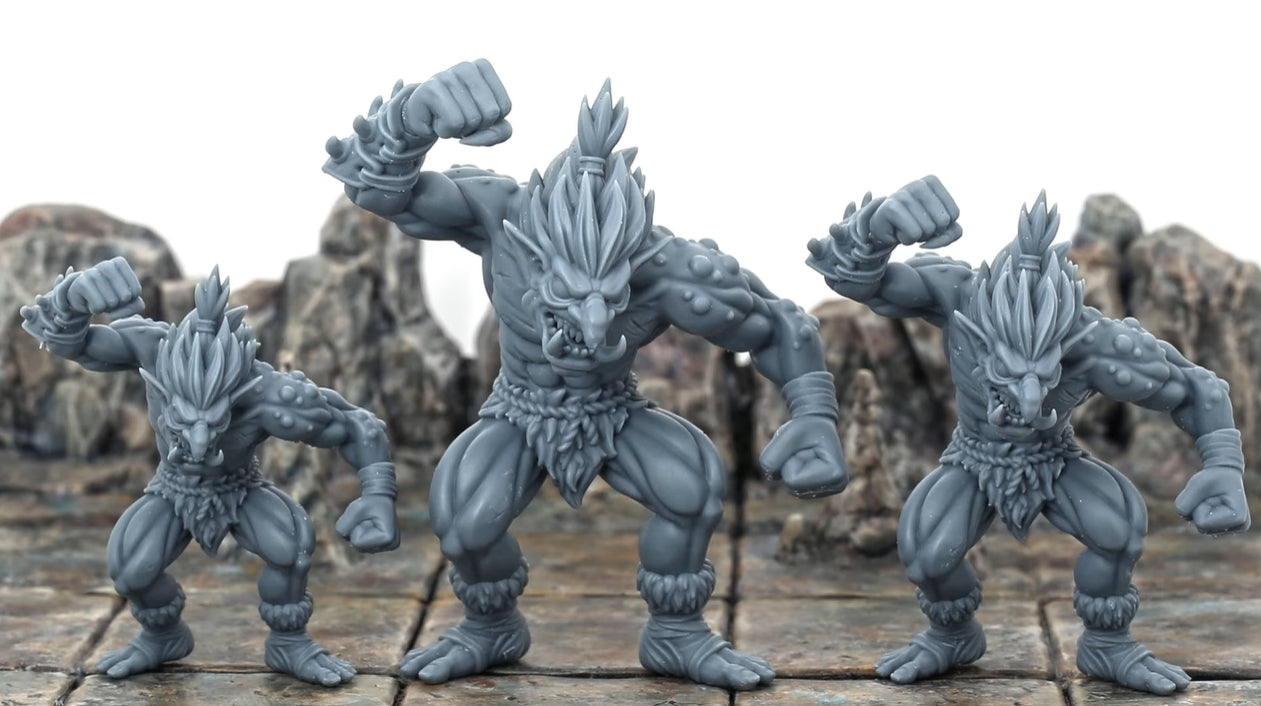 Three Trolls with different sizes printed on Sonic Mighty 8K