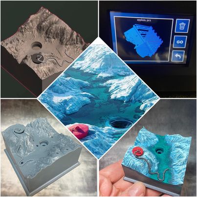 3D printed and painted dioramas by Chestnut Ink