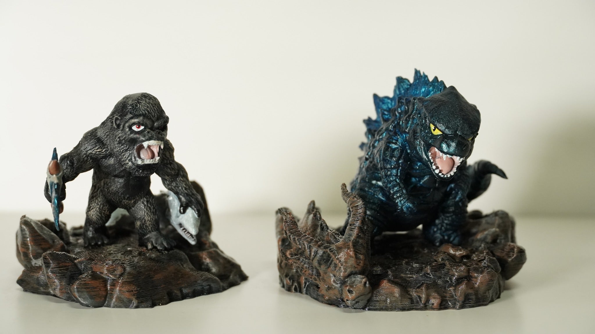 3d printed chibi model - godzilla model