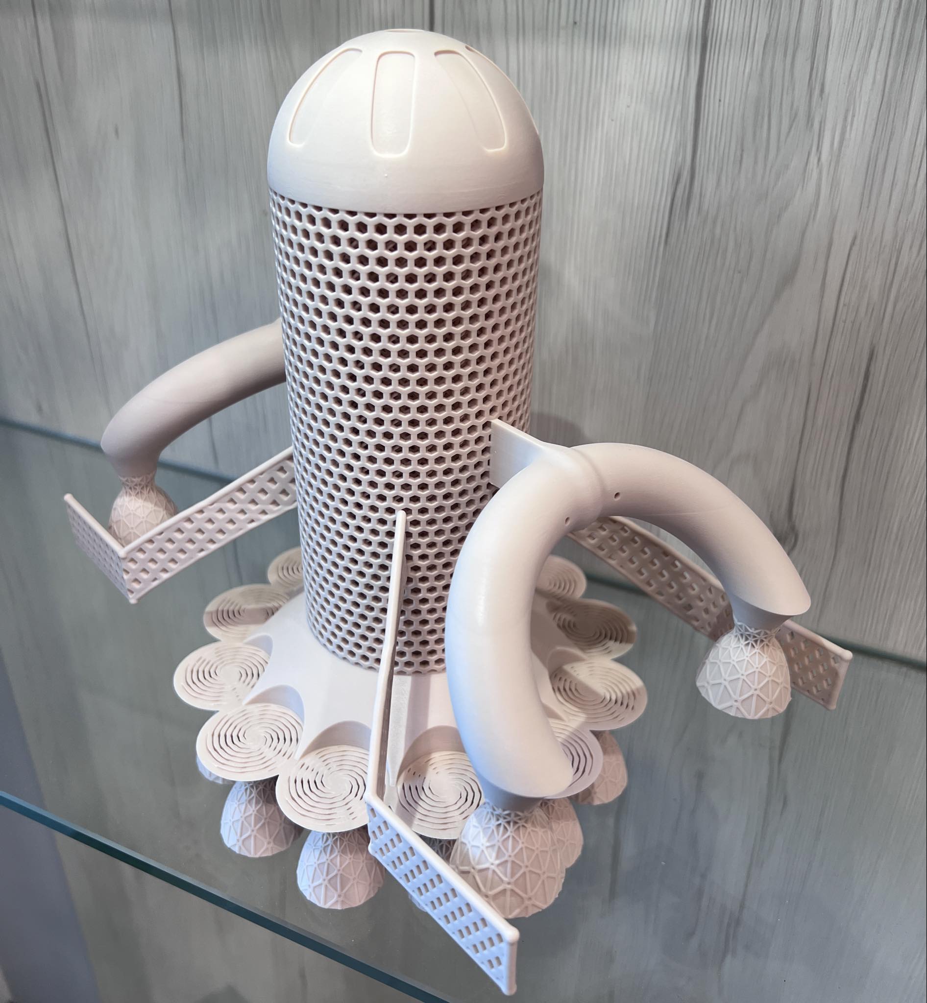a 3D model of a spaceship