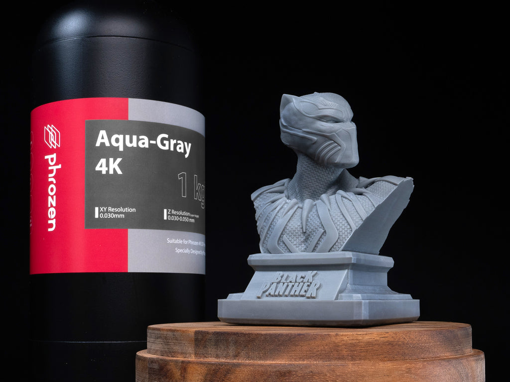 Aqua-Gray 4K 樹脂與 3D 模型