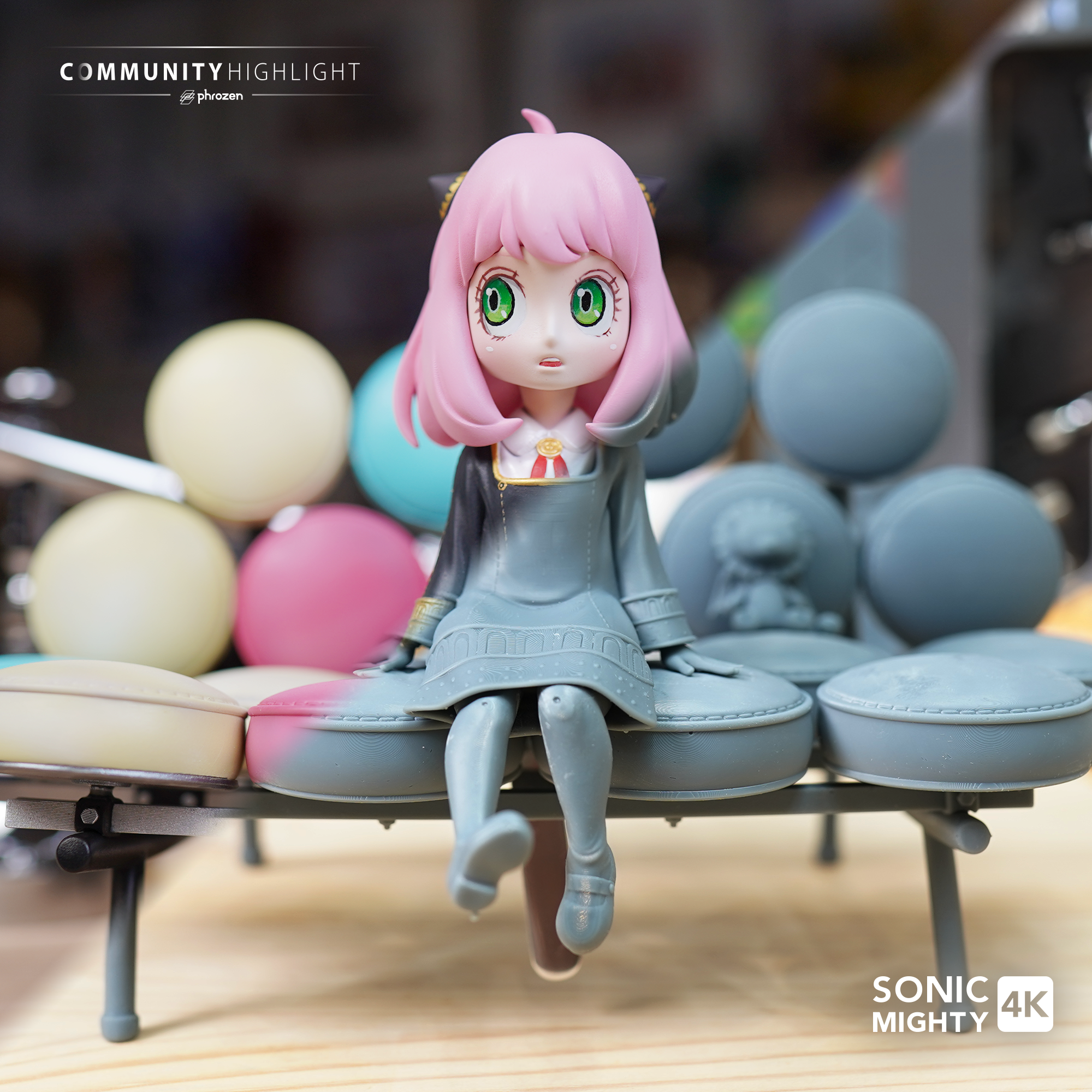 Anya from SPY×FAMILY printed by Sonic Mighty 4K
