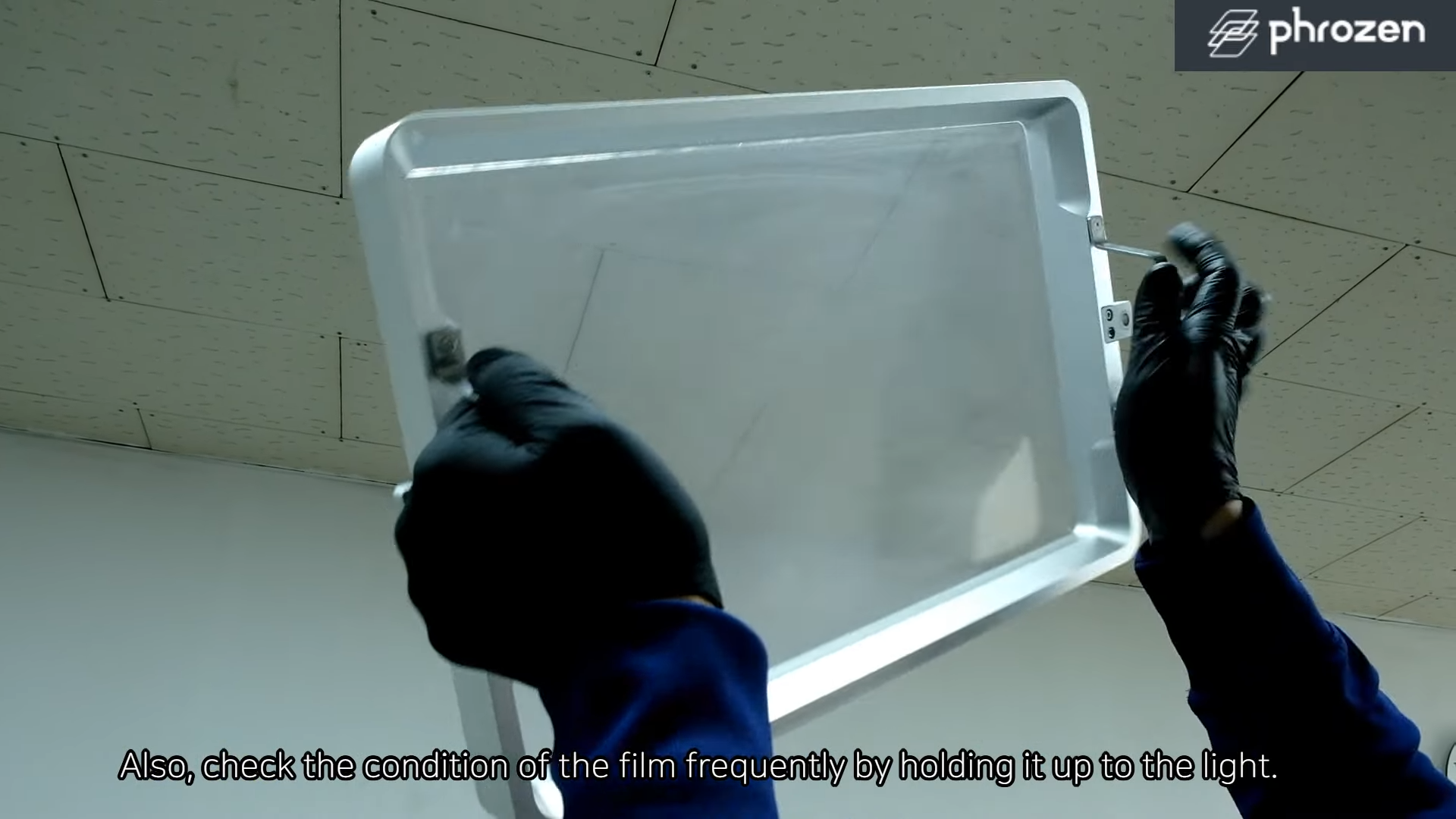 Checking for punctured holes on the resin vat release film