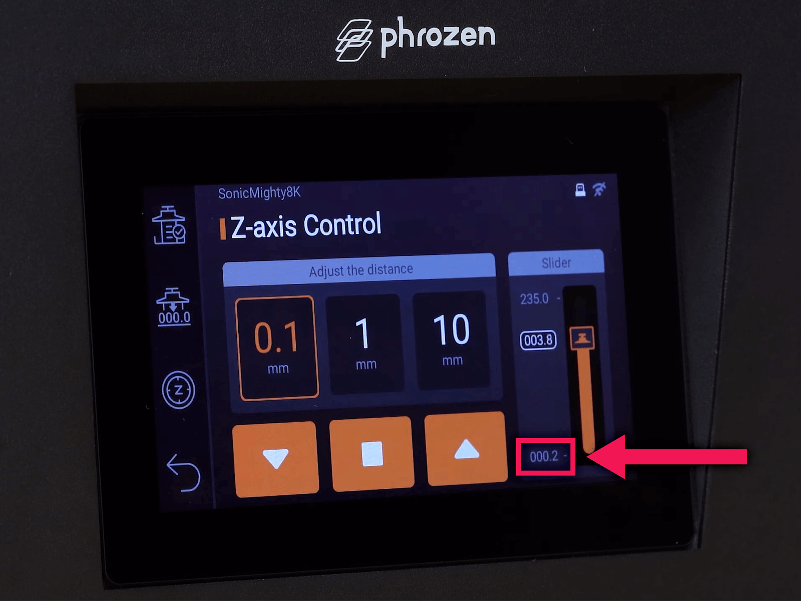 See your current z-offset next to the slider bar.