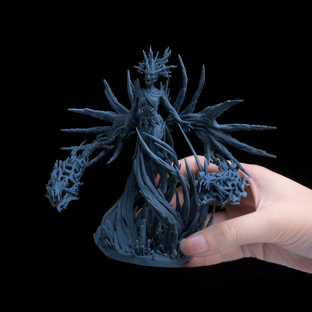 使用 Aqua-Gray 8K Resin 列印的 3D 模型