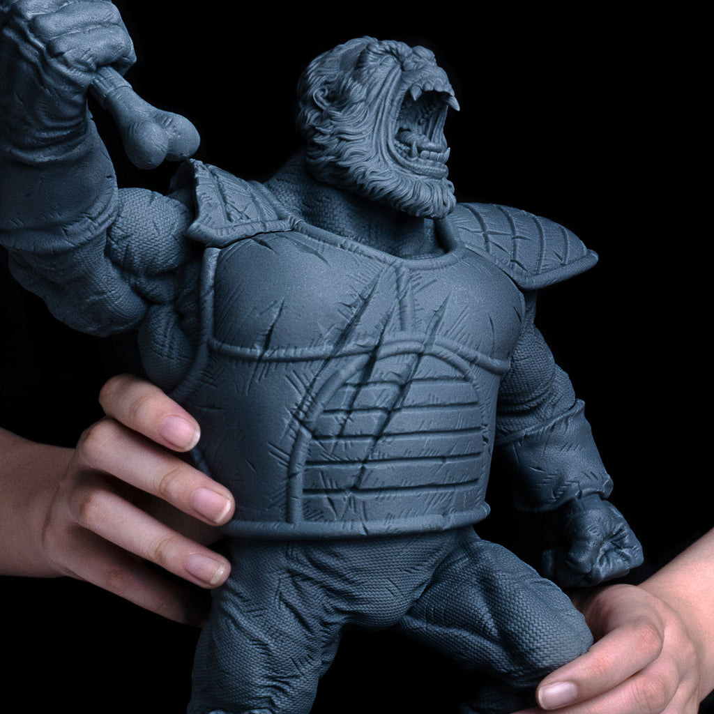 使用 Aqua-Gray 8K Resin 列印的 3D 模型