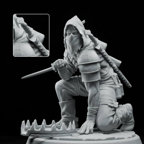 A picture showing a highly detailed 3D model created with the Water Washable Tough