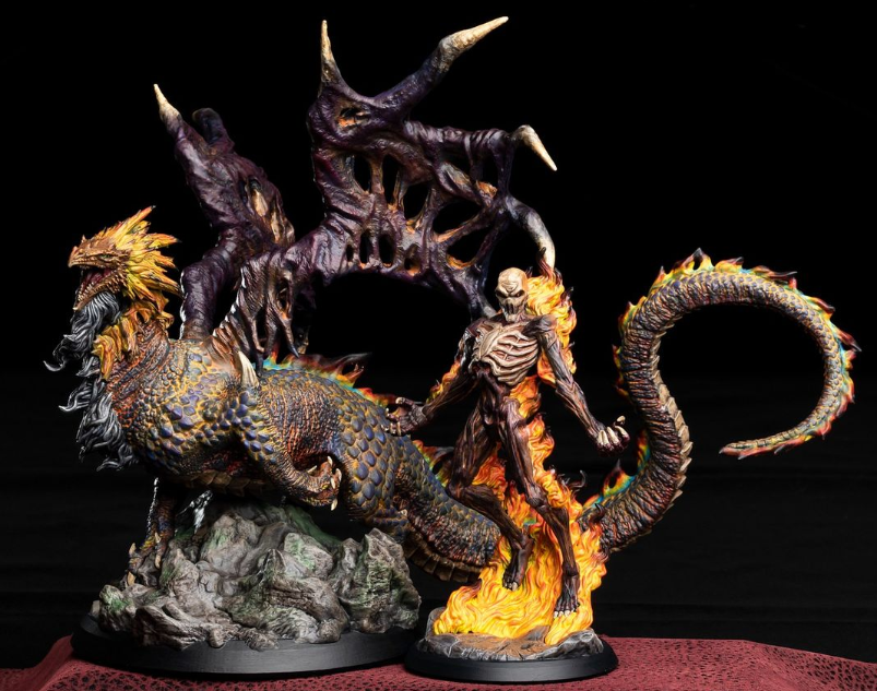 Resin models printed and painted by Lou