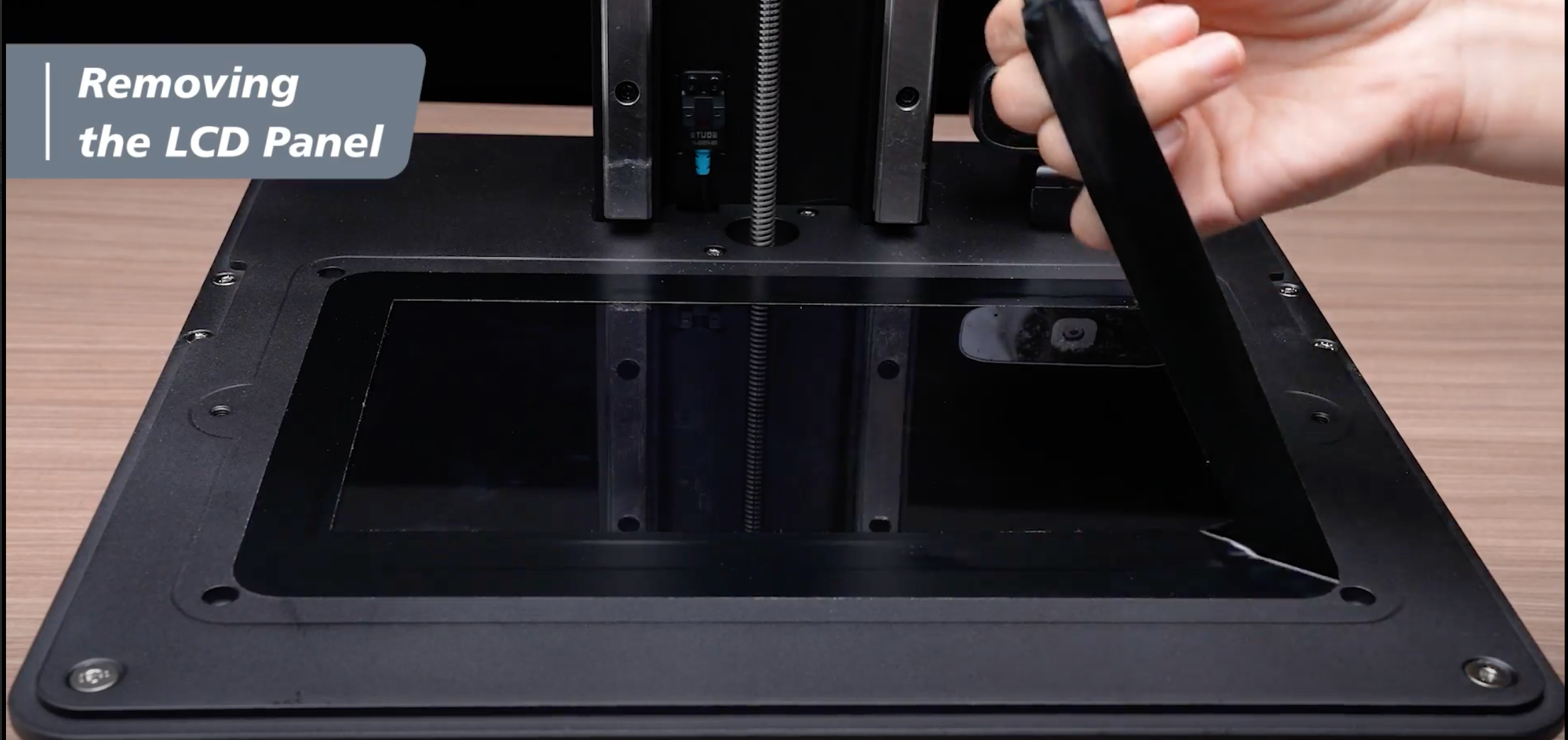 Remove LCD frame tape