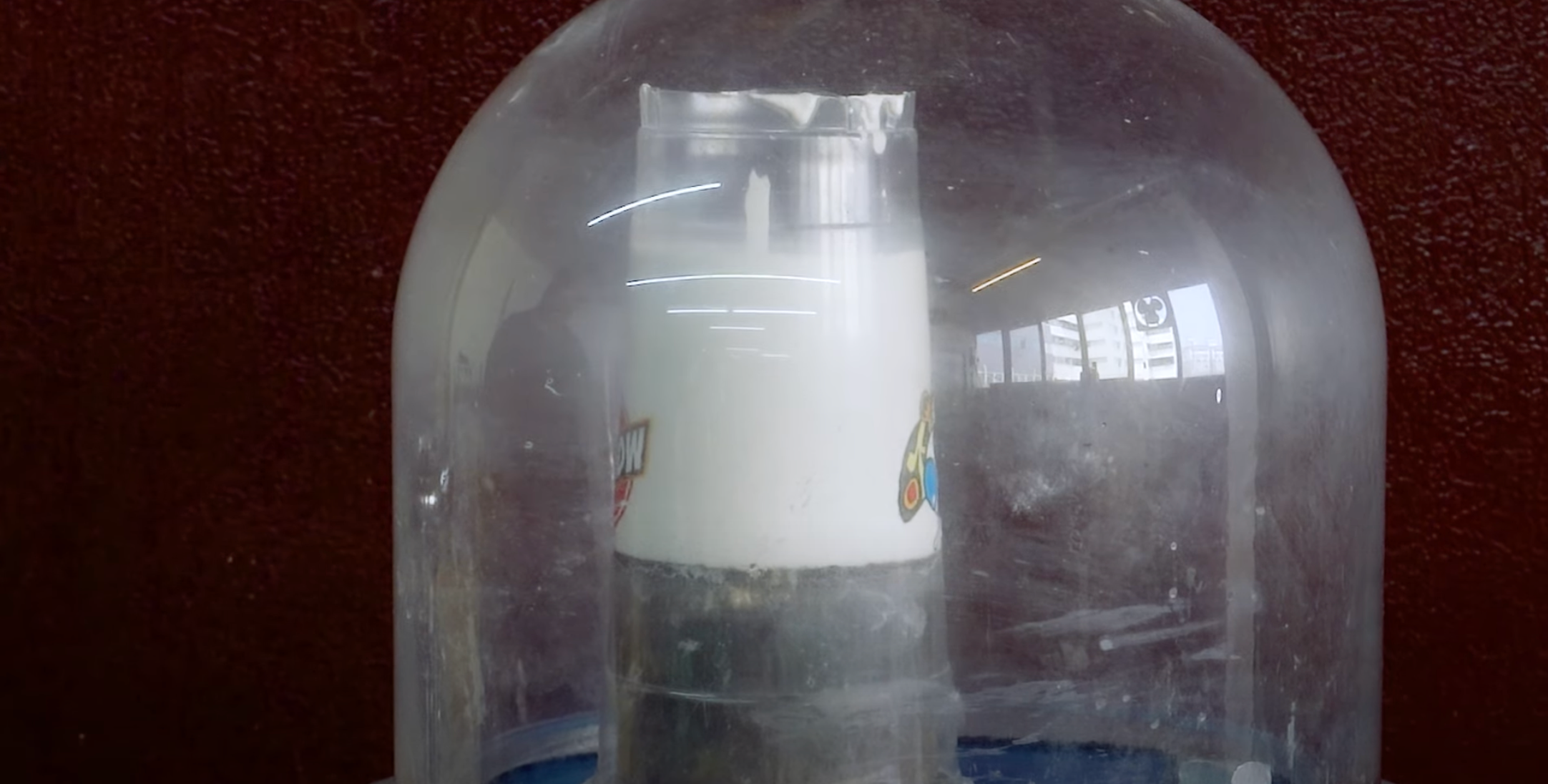 Use vacuum machine to remove bubbles