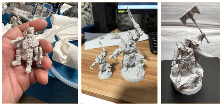 resin 3d printed miniatures