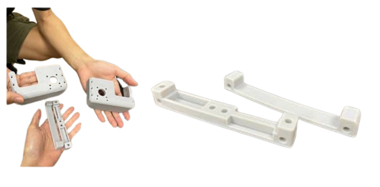 models printed with flame retardant material