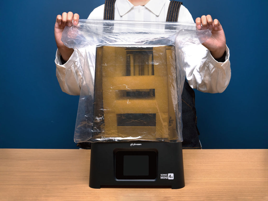 Remove plastic covering