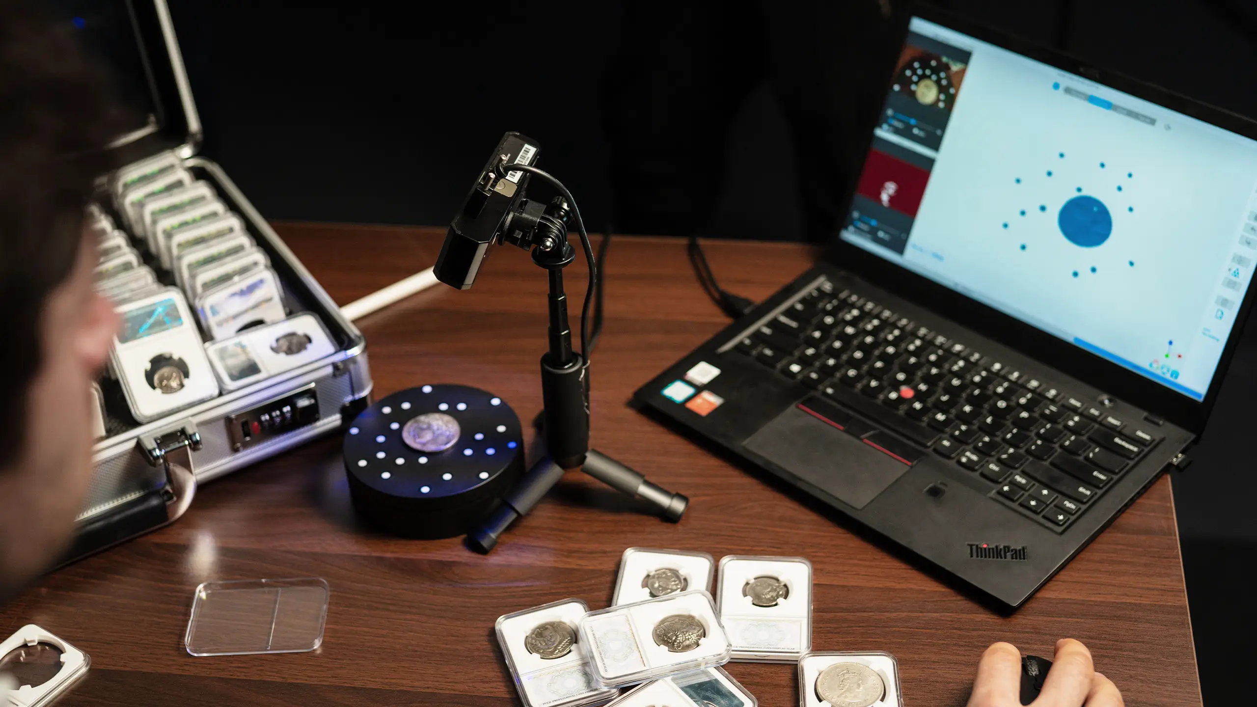 Revopoint MINI or POP 3 Plus scanning small parts for replication with the Phrozen Sonic Mini Series 3D printing process.