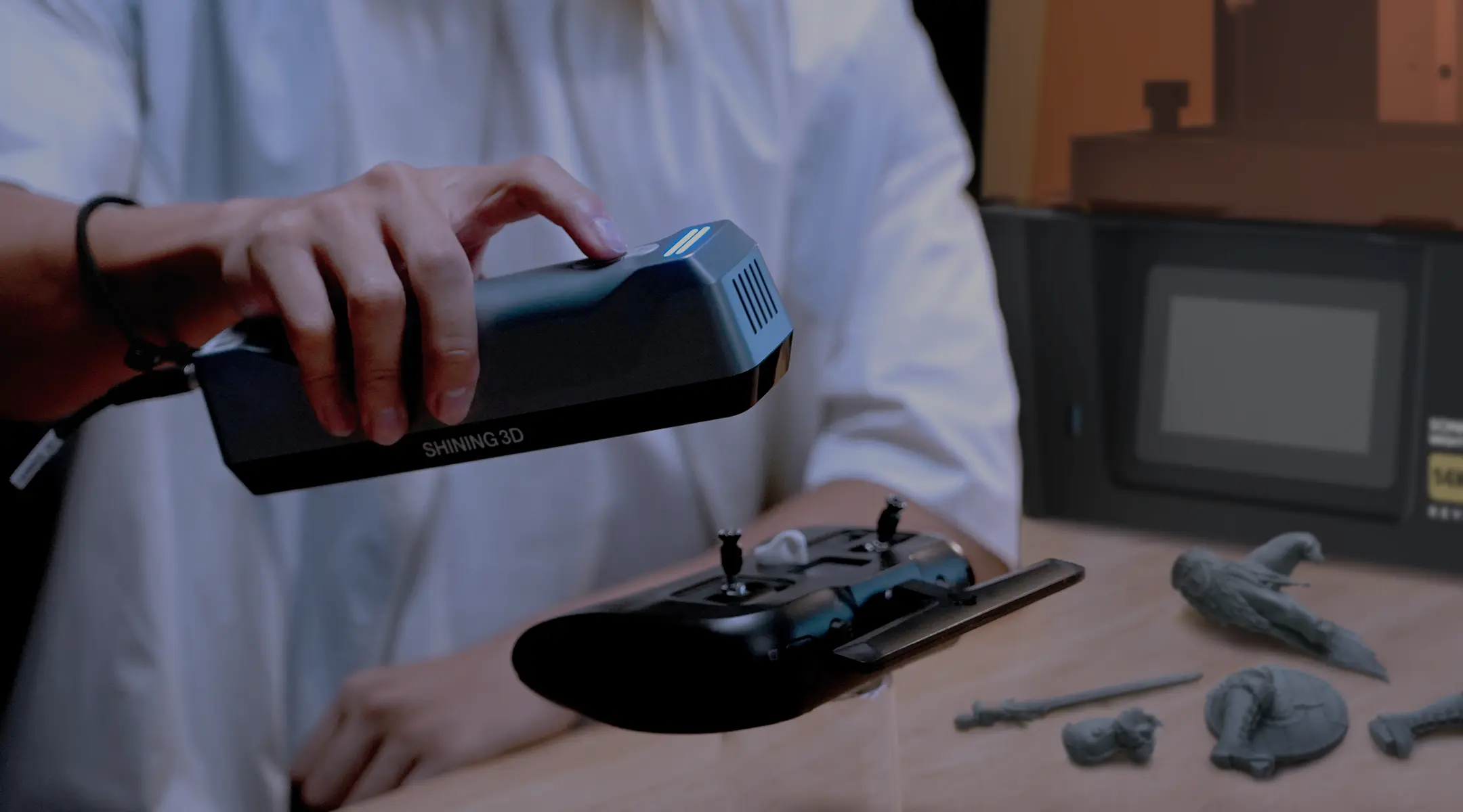 EINSTAR 3D scanner paired with Phrozen 3D printers for efficient high-quality scan-to-print workflows.