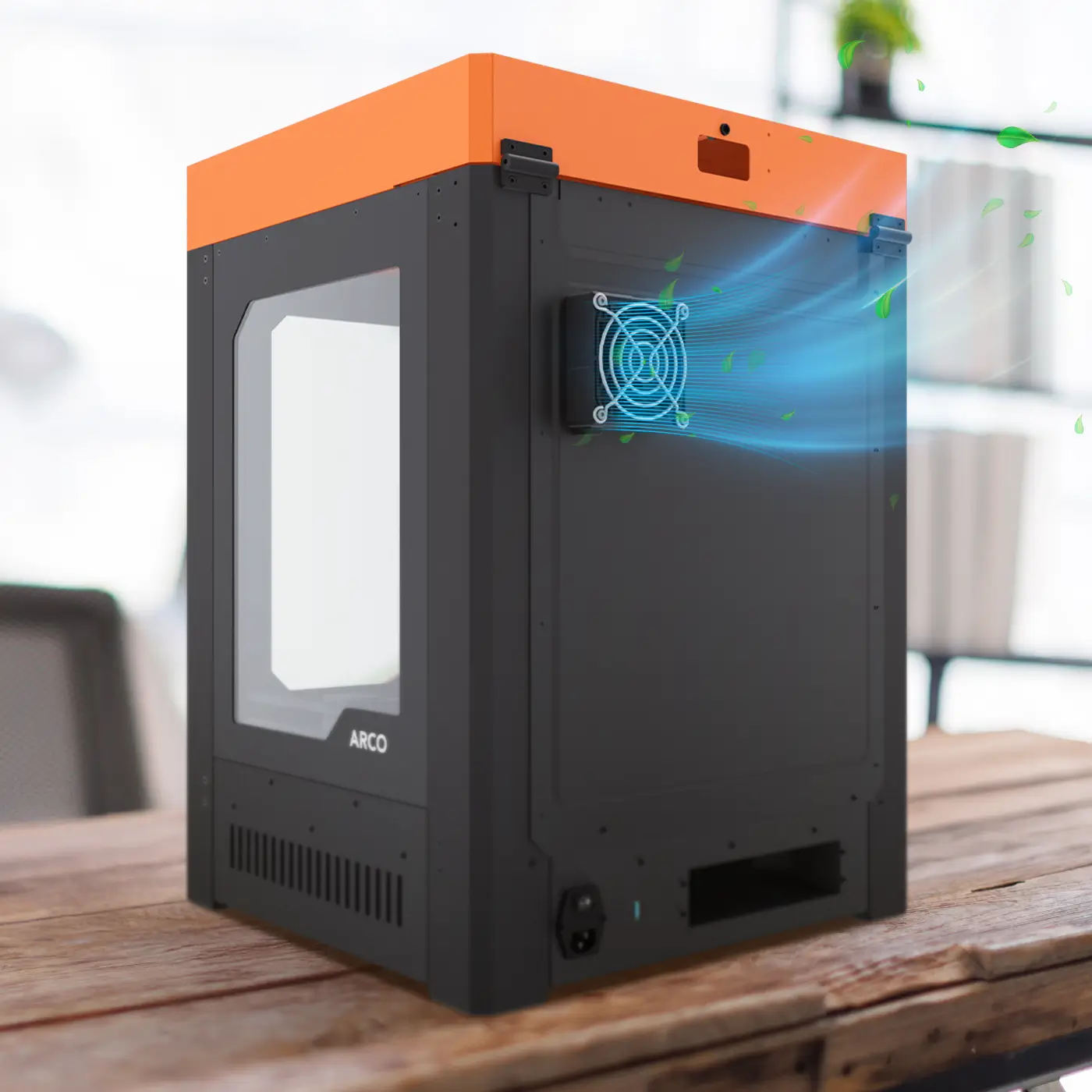 Phrozen PentaShield enclosure with active cooling fan control for stable multi-material 3D printing.