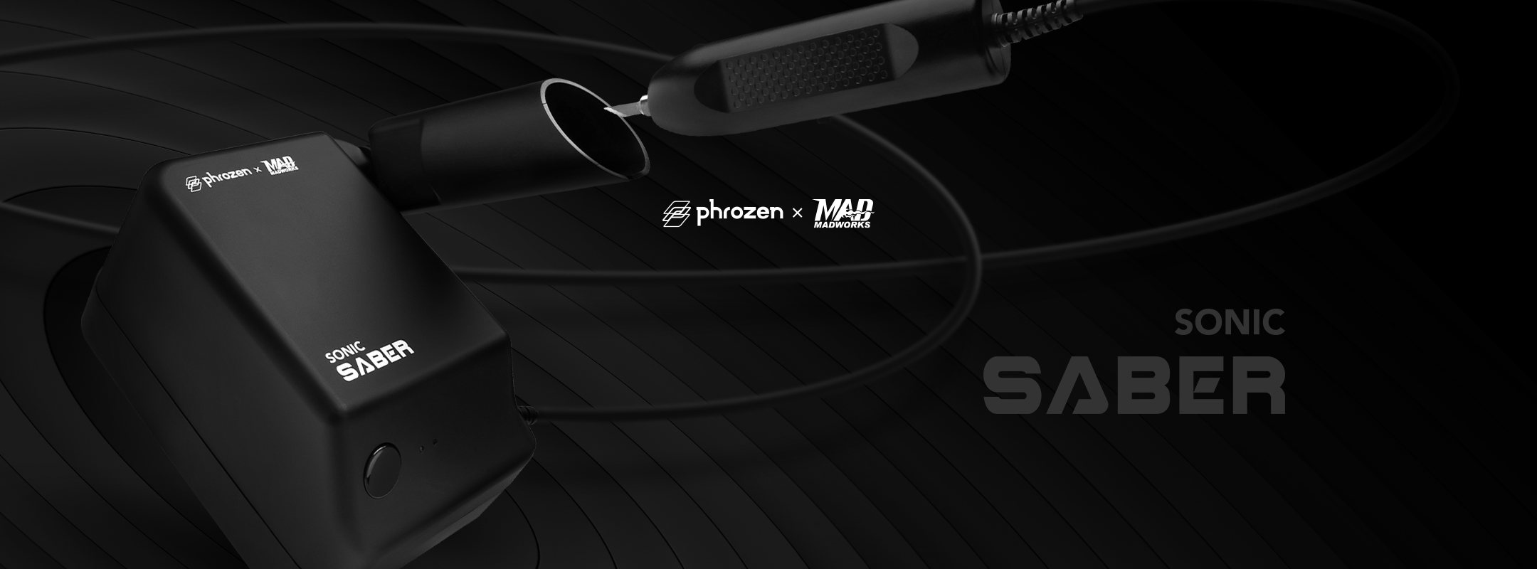 Top banner image of the Phrozen x MADWORKS Sonic Saber ultrasonic cutter.