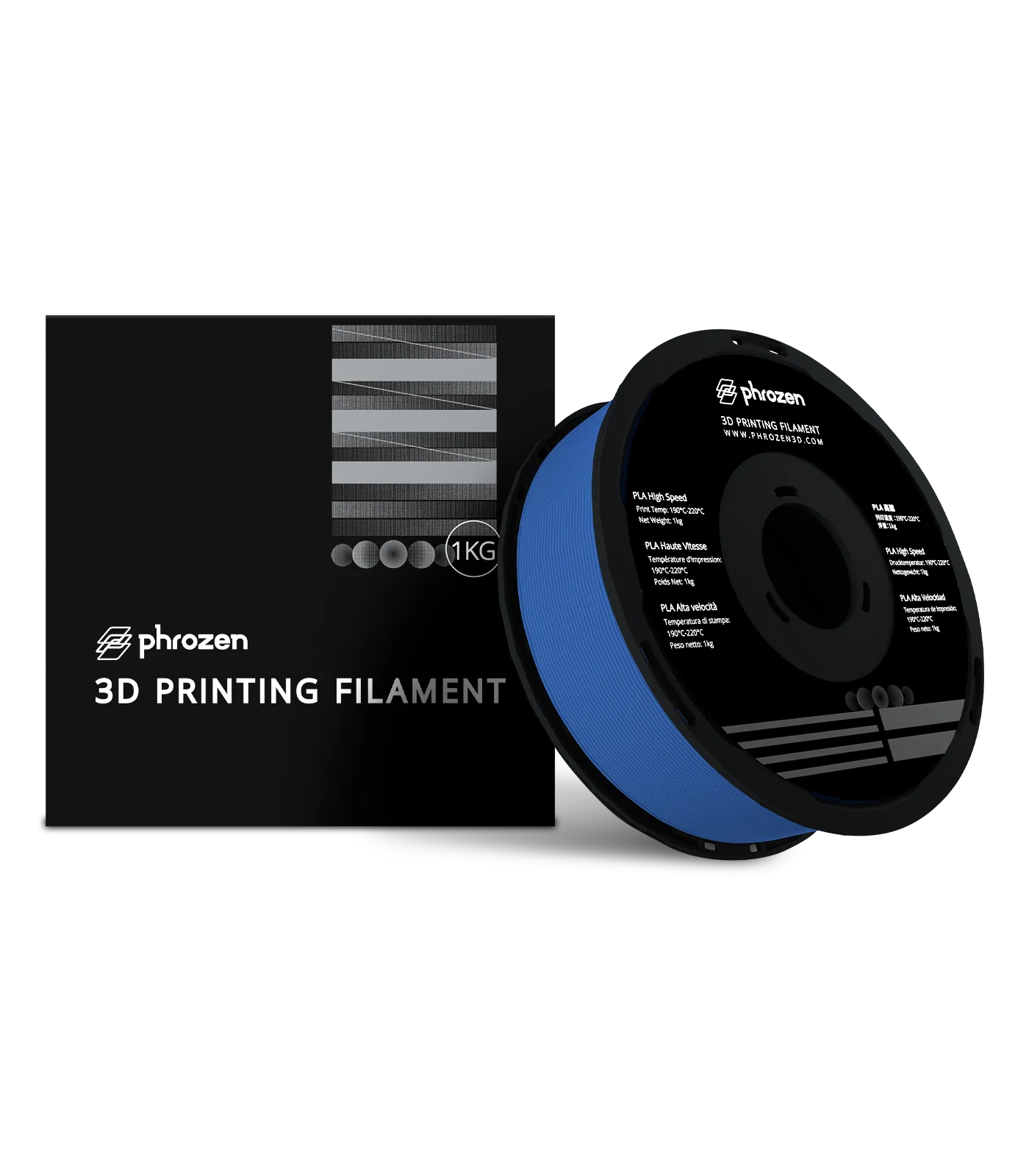 Phrozen High-Speed PLA filament spool and box for fast, stable 3D printing on ARCO.