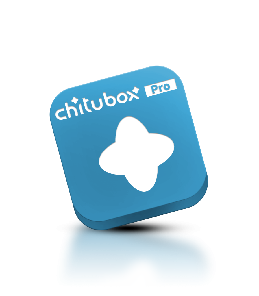 CHITUBOX Pro app icon with blue background and white logo.