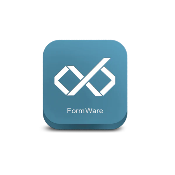 Formware 3D Slicer app icon with blue background and white logo.