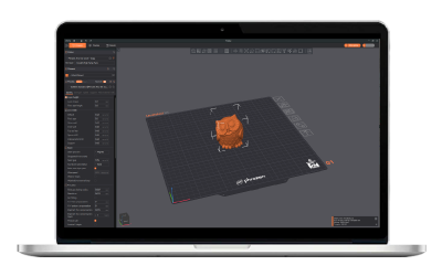 Phrozen Orca Slicer on a laptop screen for preparing ARCO 3D print files.