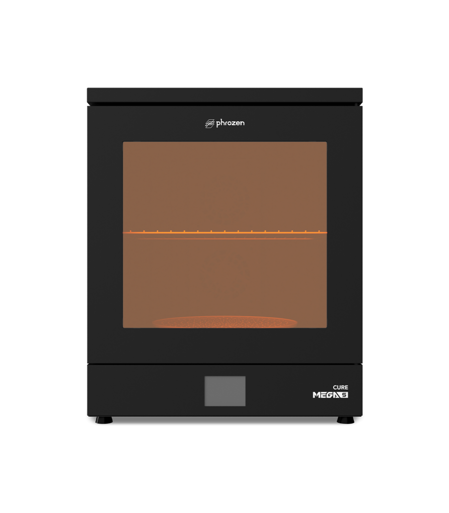 Phrozen Cure Mega S curing station for large resin 3D prints with UV lights and dual fans.