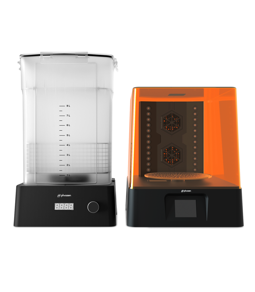 Phrozen Wash & Cure Kit for cleaning, drying, and curing resin 3D prints with consistent results.